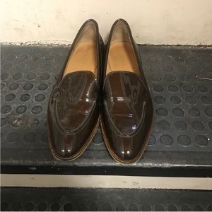 Everlane Brown Patent Leather Loafers